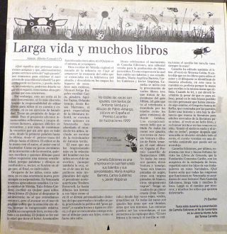 Larga Vida y Muchos Libros, por Simón Alberto Consalvi, El Nacional